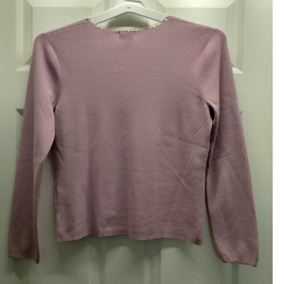 Vintage Sigrid Olsen Sport Size Medium Light Purple Button Front Cardigan - Picture 2 of 8